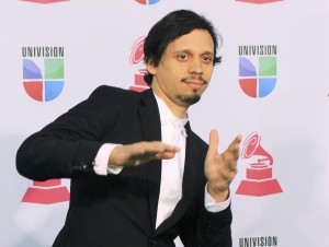 Singer Hadjis arrives during the 13th Latin Grammy Awards in Las Vegas,