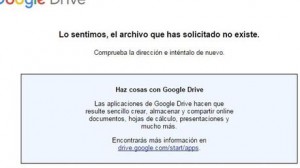 Fallas en Google Drive