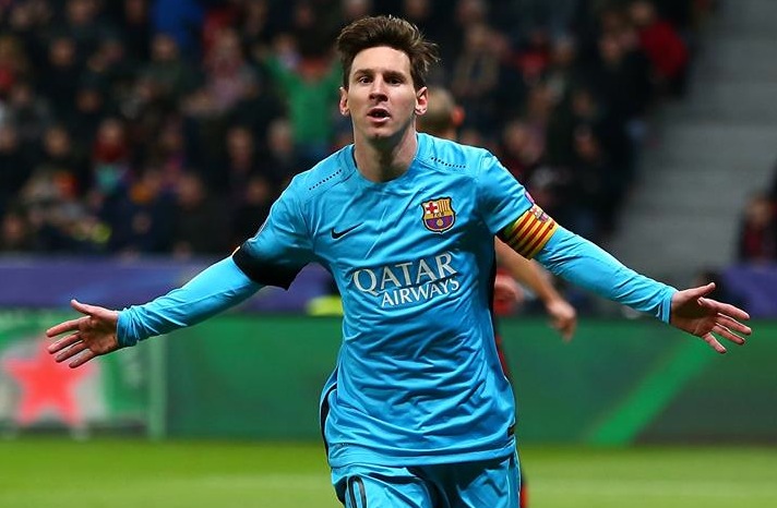 Messi fue el autor del único gol ante el Leverkusen