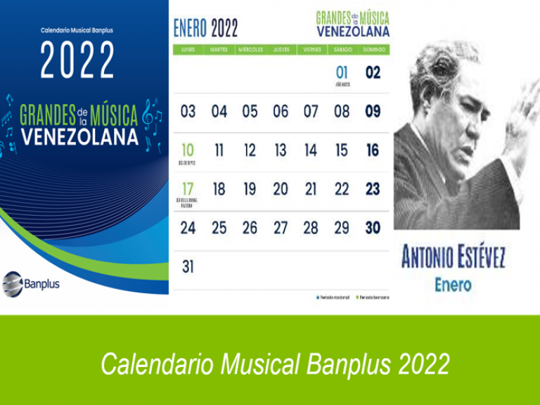 Diego Ricol - Calendario Musical Banplus 2022 ¡Conociendo a los grandes de la música de Venezuela! - FOTO