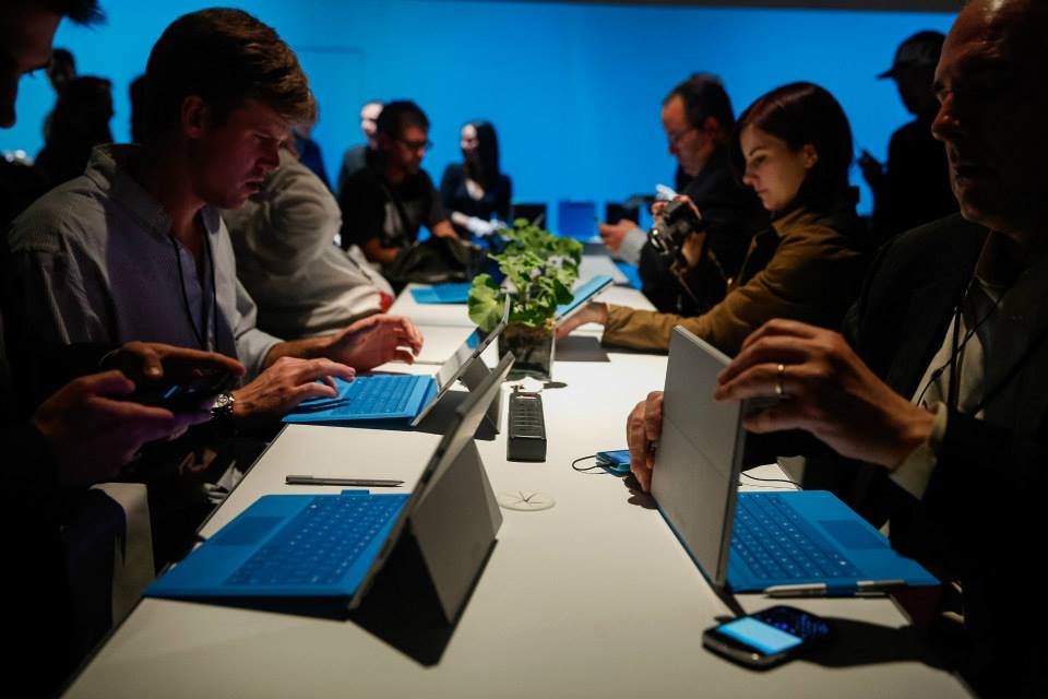 La audiencia pudo probar el desempeño de Surface Pro 3 en Nueva York