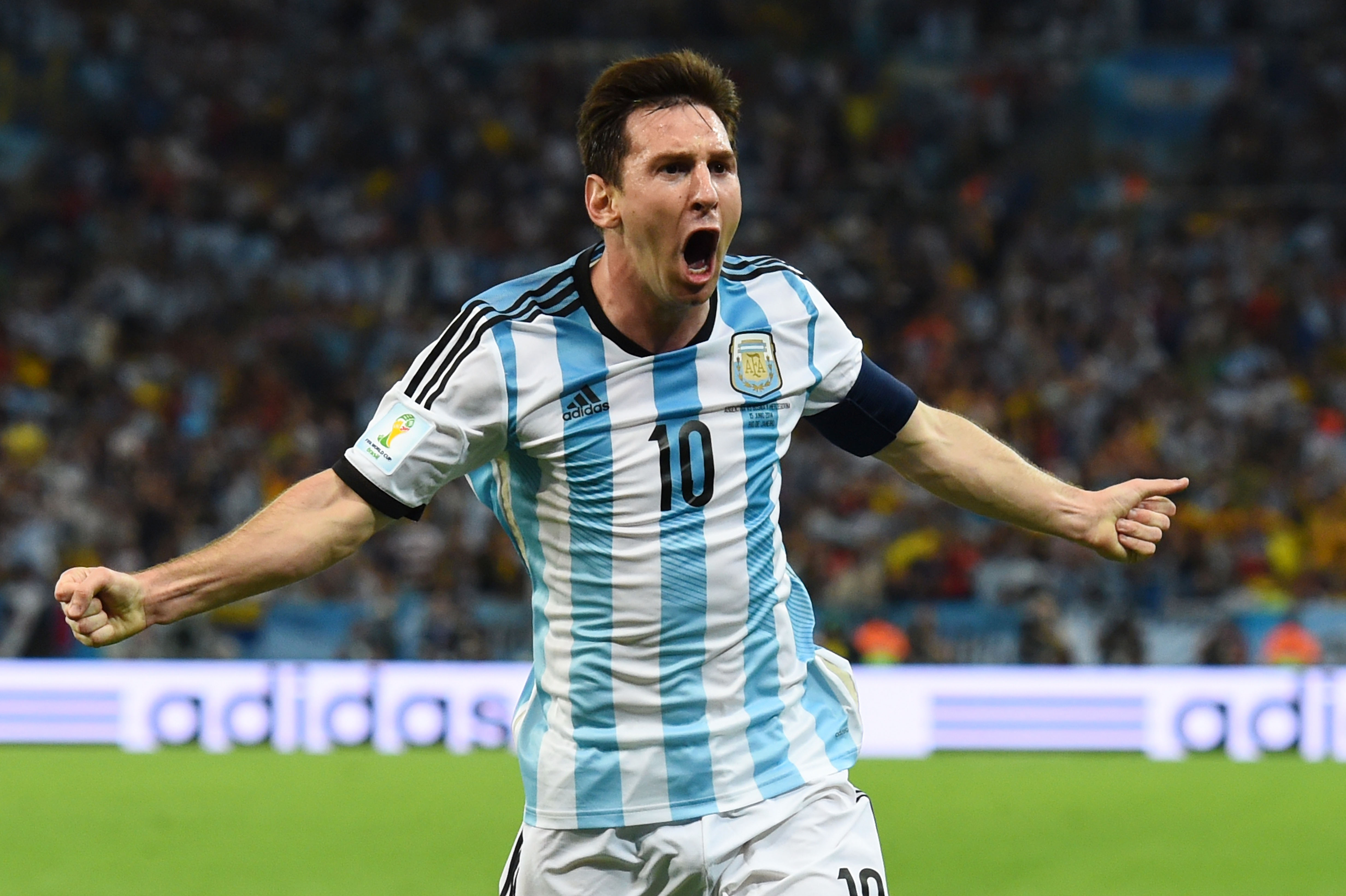 Lionel Messi celebra 10 años con la selección de Argentina