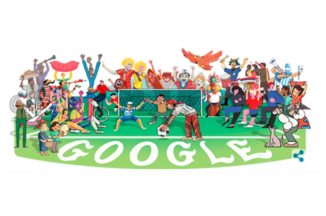 Google publica un doddle por cada día del Mundial Rusia 2018