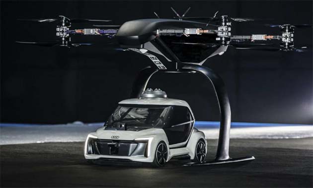 Audi probó recientemente por primera vez su prototipo de taxi volador