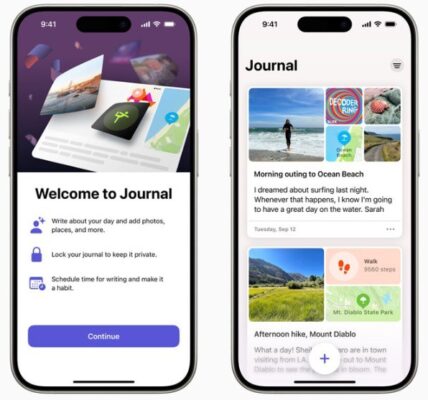 Aplicación Journal Apple