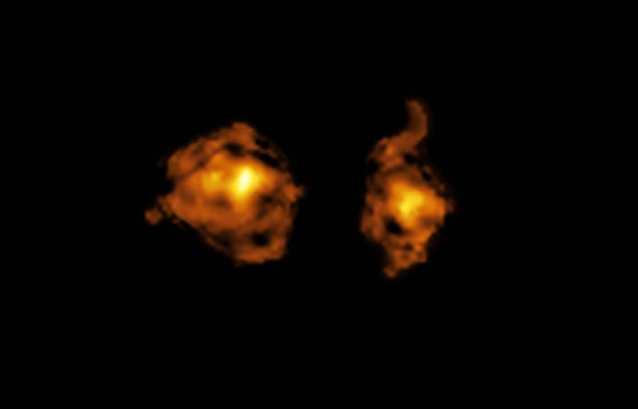 Astrónomos observan en el espacio profundo una ‘batalla’ entre galaxias