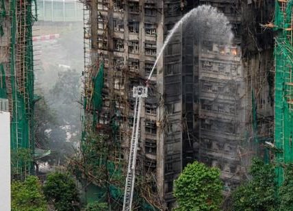 Incendio en Hong Kong