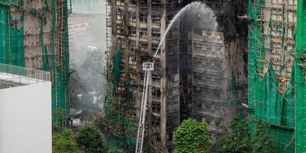 Incendio en Hong Kong