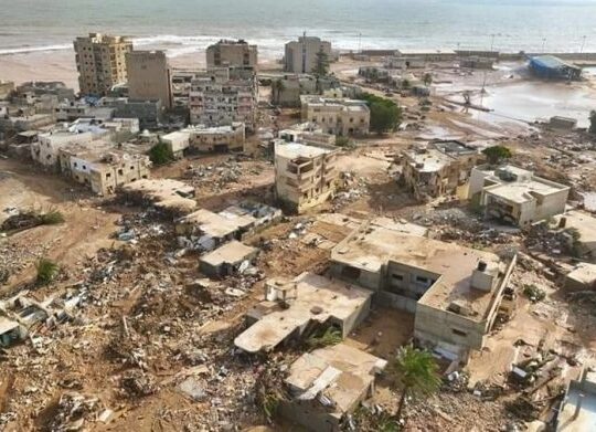 Ciclón en Libia