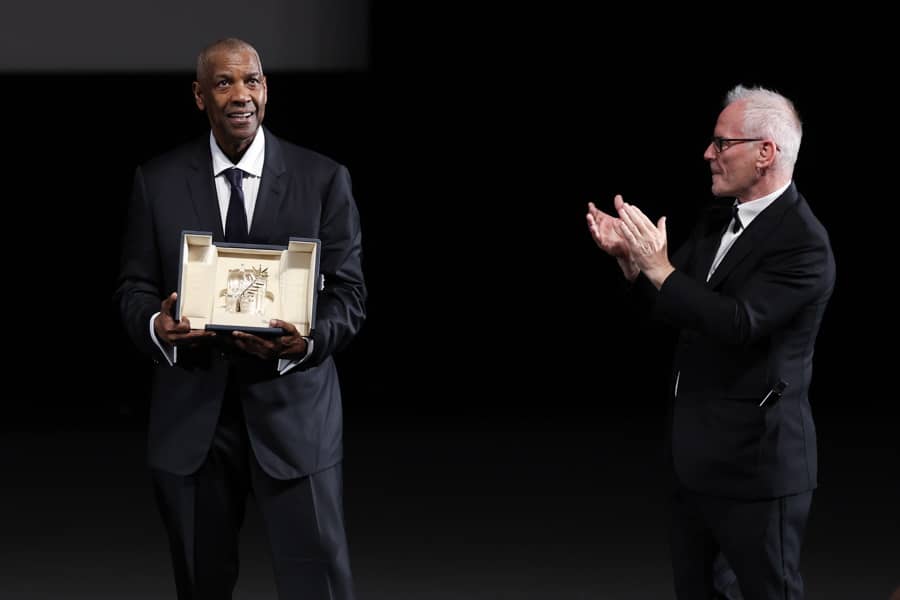 Denzel Washington recoge Palma de Oro en Cannes