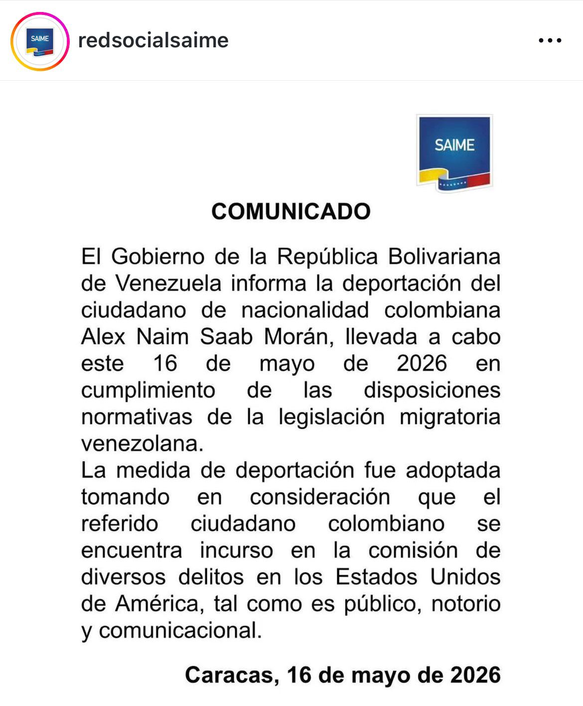 Deportado Alex Saab a EE. UU. - Agencia Carabobeña de Noticias