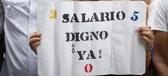 Protesta - crisis salarial - docentes - Venezuela