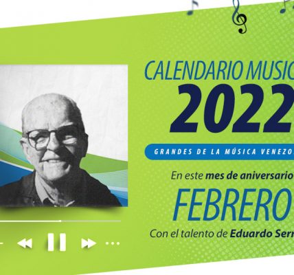 Diego Ricol - Calendario Musical Banplus 2022 - El banco invita a celebrar juntos su aniversario y la obra de Eduardo Serrano - FOTO