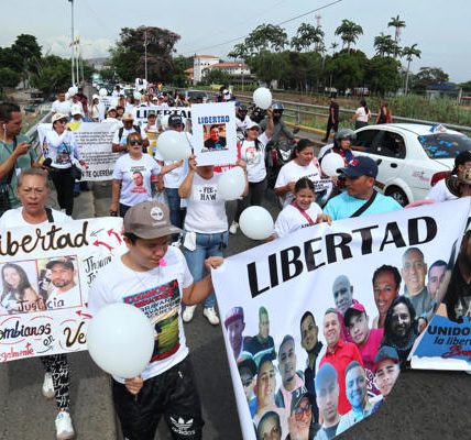 Manifestación por colombianos detenidos en Venezuela