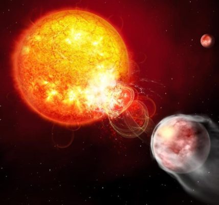 Hallan un planeta tan cercano a su estrella que influye en ella