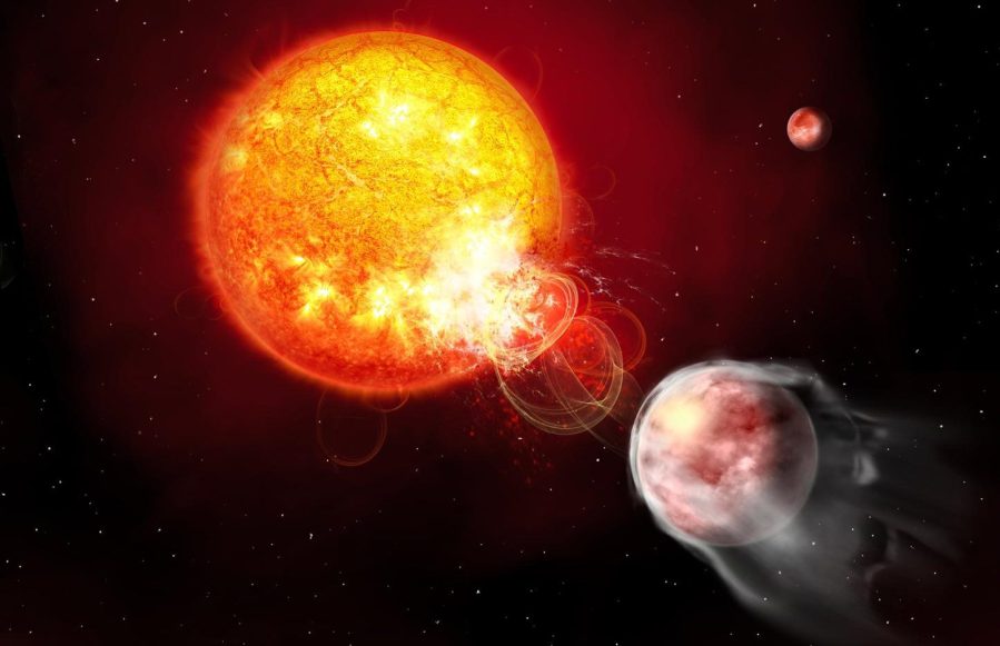 Hallan un planeta tan cercano a su estrella que influye en ella