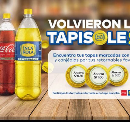 Inca Kola, Coca-cala, Fanta y Sprinte impulsan el uso de botellas retornables