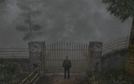 personaje principal de Silent Hill 2 frente a la puerta del pueblo que según algunos se trata de Centralia.- Blog Hola Telcel