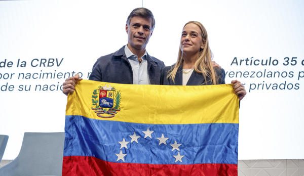 Leopoldo López y Lilian Tintori
