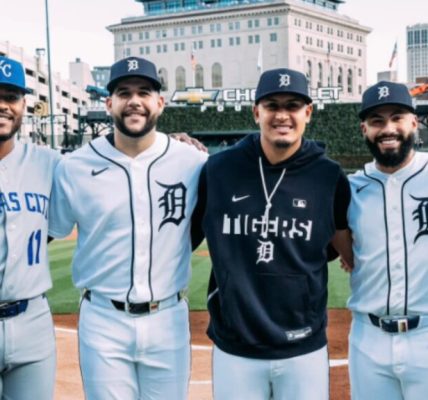 Peloteros venezolanos reciben homenaje en Detroit