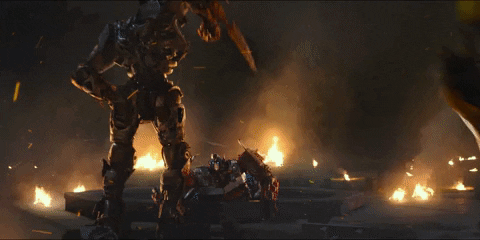 Escena entre dos robots, de la saga 'Transformers'.-Blog Hola Telcel.