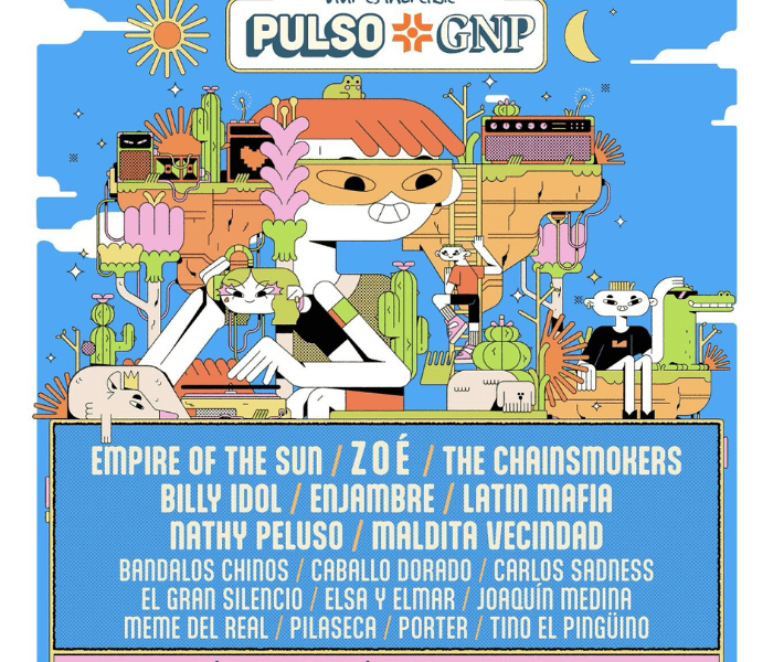 Cartel completo del festival Pulso GNP.- Blog Hola Telcel
