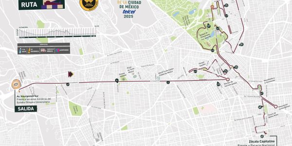 Ruta Maratón CDMX Telcel 2025.- Blog Hola Telcel