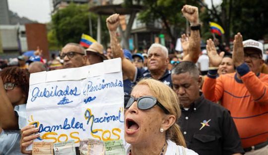 Protesta por salarios