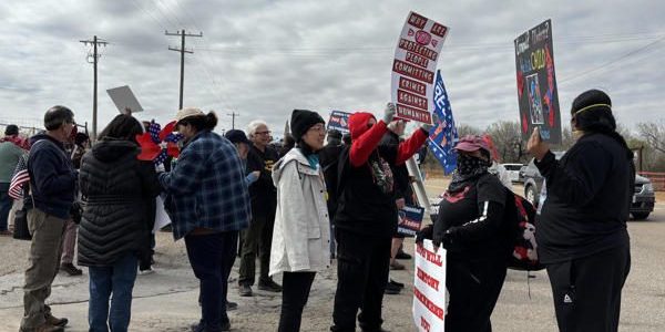 Protesta en Texas
