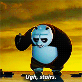Po cansado de enfrentarse a las escaleras en todas las películas de Kung Fu Panda.- Blog Hola Telcel